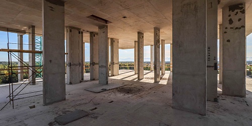 Внутреннее пространство 11-го этажа, 1 корпуса – 1 очередь