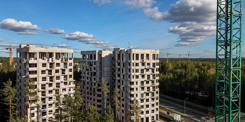 Общий вид на строительство - 1 очередь