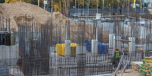 Устройство монолитного каркаса здания, 8 корпуса – 2 очередь