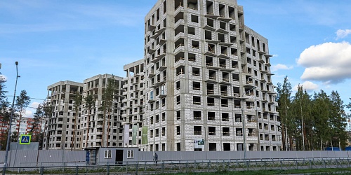 Общий вид на строительство - 1 очередь