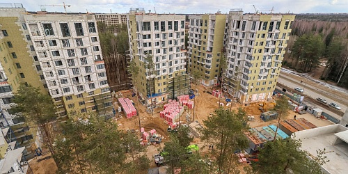 Общий вид на строительство – 2 очередь. Корпусы 5,6,7,8,9