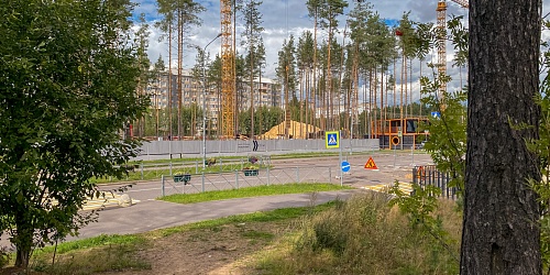 Общий вид на строительство 5-9 корпусов - 2 очередь