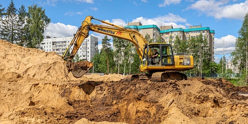 Подготовительные работы, устройство временных дорог – 2 очередь
