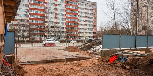 Общий вид на устраиваемый въезд со стороны ул. Д. Кожемякина – 1 очередь
