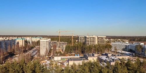 Общий вид на строительство 2-й очереди. Корпусы 5,6,7,8,9