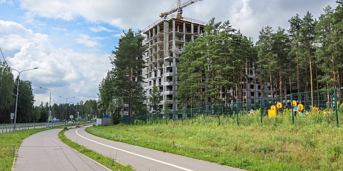 Общий вид на строительство 3 и 4 корпусов – 1 очередь