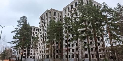 Завершены работы по устройству наружной каменной кладки, основные работы по устройству кровли, выполняются работы по устройству сетей водоснабжения, водоотведения, вентиляции, 1 корпуса – 1 очередь