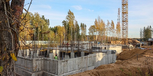 Устройство монолитного каркаса здания, 9 корпуса – 2 очередь