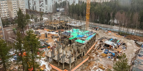 Выполнение работ по устройству вертикальных конструкций 2 этажа, монолитного перекрытия 3 этажа, 8 корпуса – 2 очередь