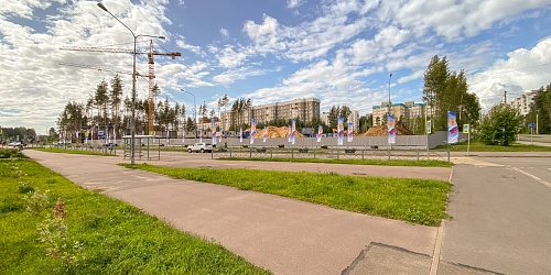 Общий вид на строительство 5-9 корпусов - 2 очередь