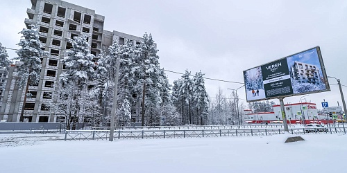 Общий вид на строительство 1-й очереди