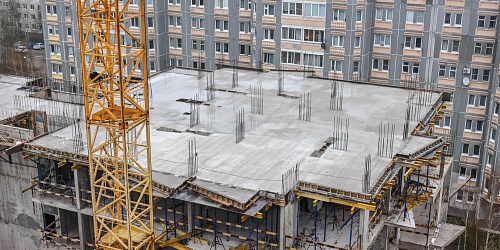 Выполнение работ по устройству вертикальных монолитных конструкций и монолитного перекрытия. Корпус 6 – 2 очередь