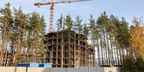 Устройство монолитного каркаса здания, 5 корпуса – 2 очередь