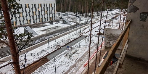 Завершены работы по устройству участка внеплощадочной тепловой сети вблизи 2 очереди строительства, устройство обратной засыпки, восстановление покрытия