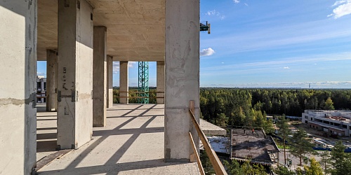 Внутреннее пространство 11-го этажа, 1 корпуса – 1 очередь