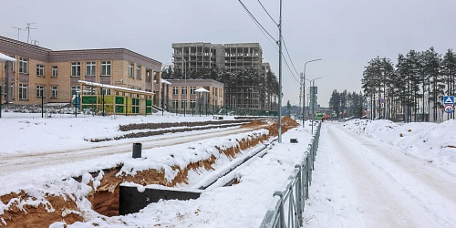 Выполнение работ по устройству внеплощадочных сетей теплоснабжения и водоотведения