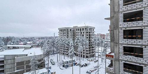 Общий вид на строительство 1-й очереди