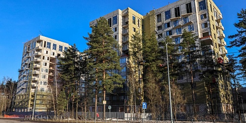 Общий вид на строительство 1-й очереди. Корпусы 1,2,3,4