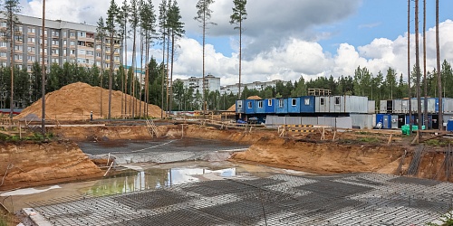 Армирование фундаментной плиты, 7 корпуса – 2 очередь