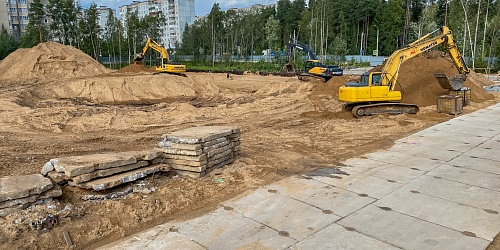 Выполнение земляных работ, устройство котлованов зданий
