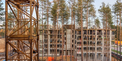 Устройство монолитного каркаса здания, 7 корпуса – 2 очередь