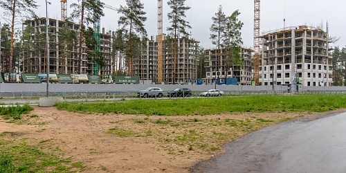 Общий вид на строительство 1, 2, 3 и 4 корпусов – 1 очередь